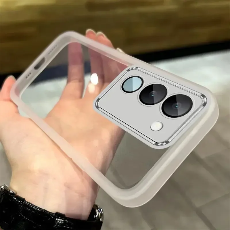 Para Redmi 15 5G lente completa película protectora de cámara mate funda de teléfono de silicona suave para Xiaomi Redmi15 4G cubierta transparente de TPU - imagen 5