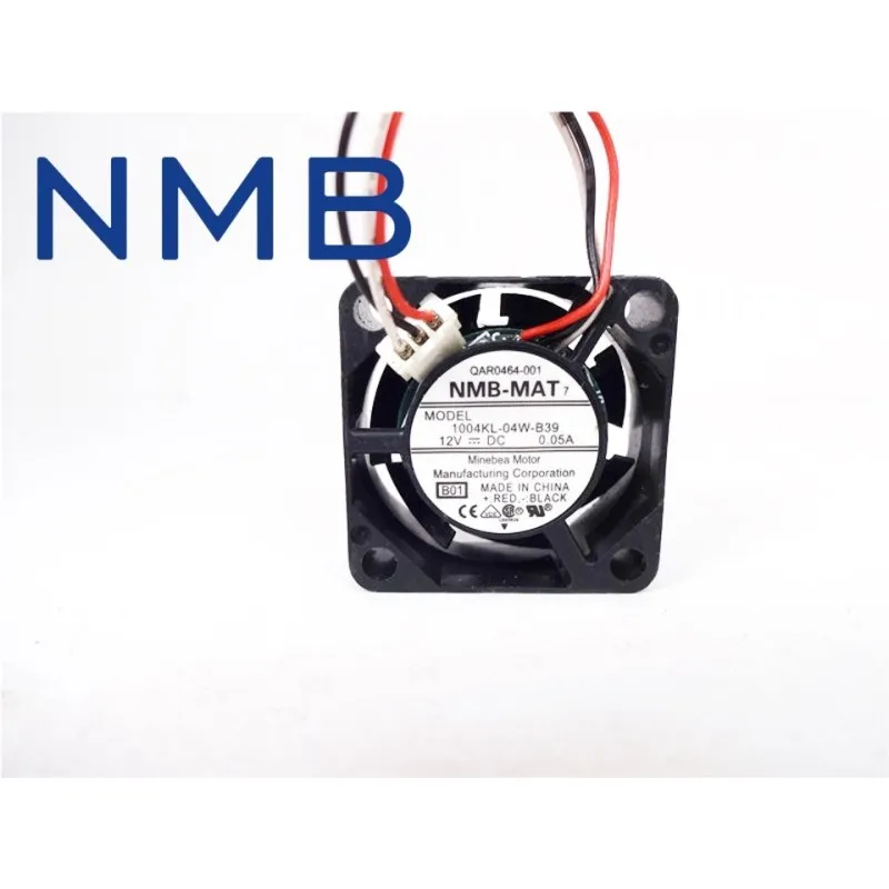 Ventilador cuadrado de servidor de 3 cables para NMB, 1 piezas, 1004KL-04W-B39 DC 12V 0.05A, 2510, 25x25x10mm, 25mm
