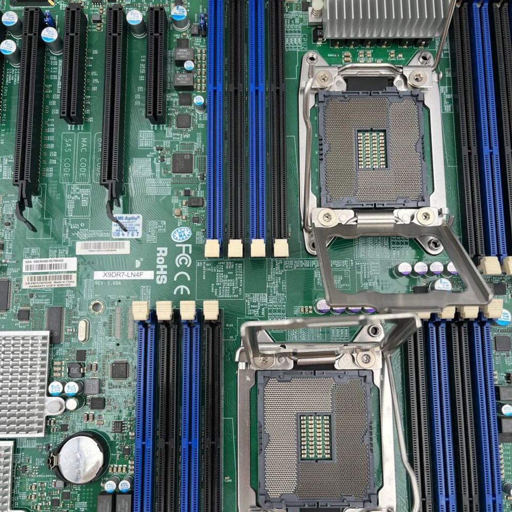 Para placa base de servidor Supermicro LGA2011 E5-2600 familia C602 ECC DDR3 PCI-E3.0 SATA3 SAS2 IPMI2.0 USB2.0 X9DR7-LN4F - imagen 2