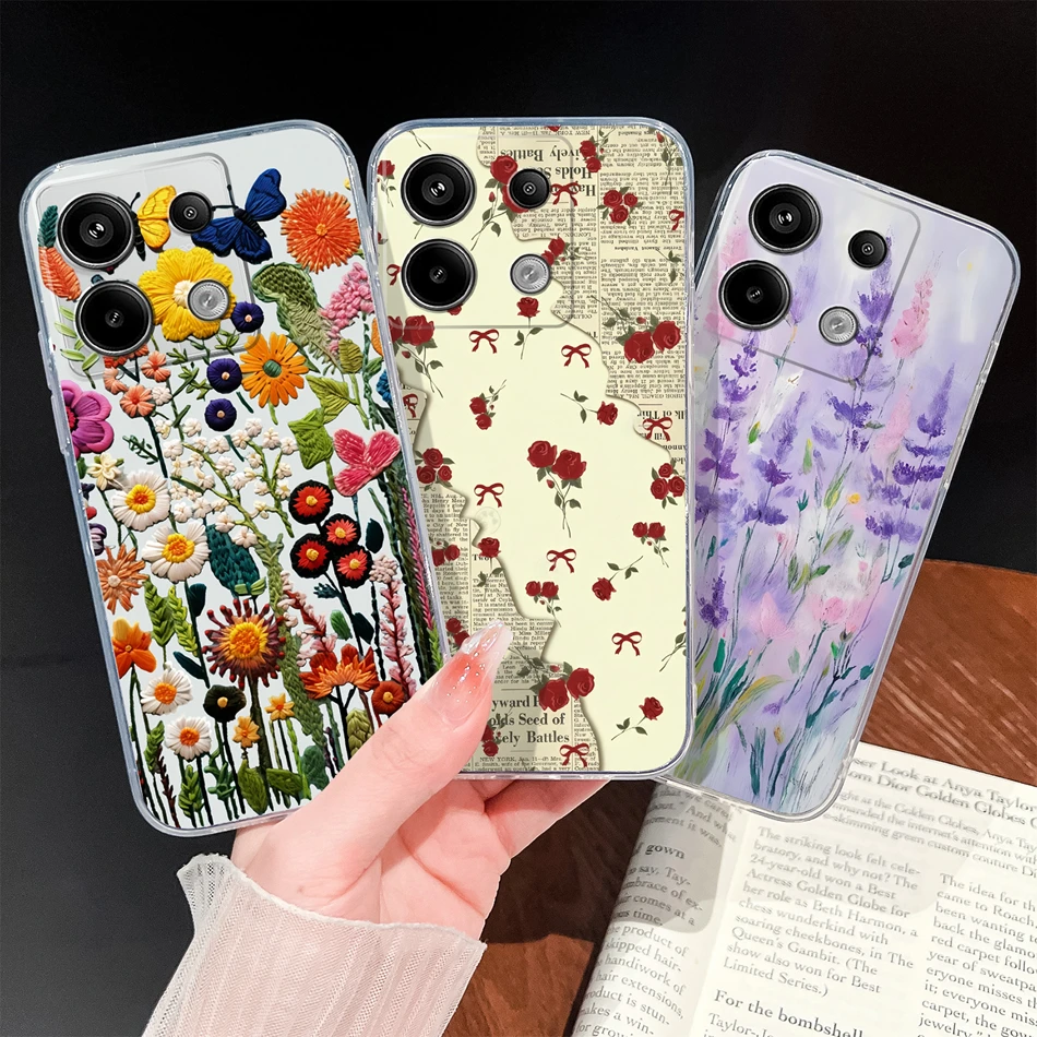 Para Xiaomi Poco X6 Pro 5G funda de teléfono lindo dibujos animados suave TPU transparente silicona parachoques ligero para Poco X 6 carcasa protectora - imagen 5