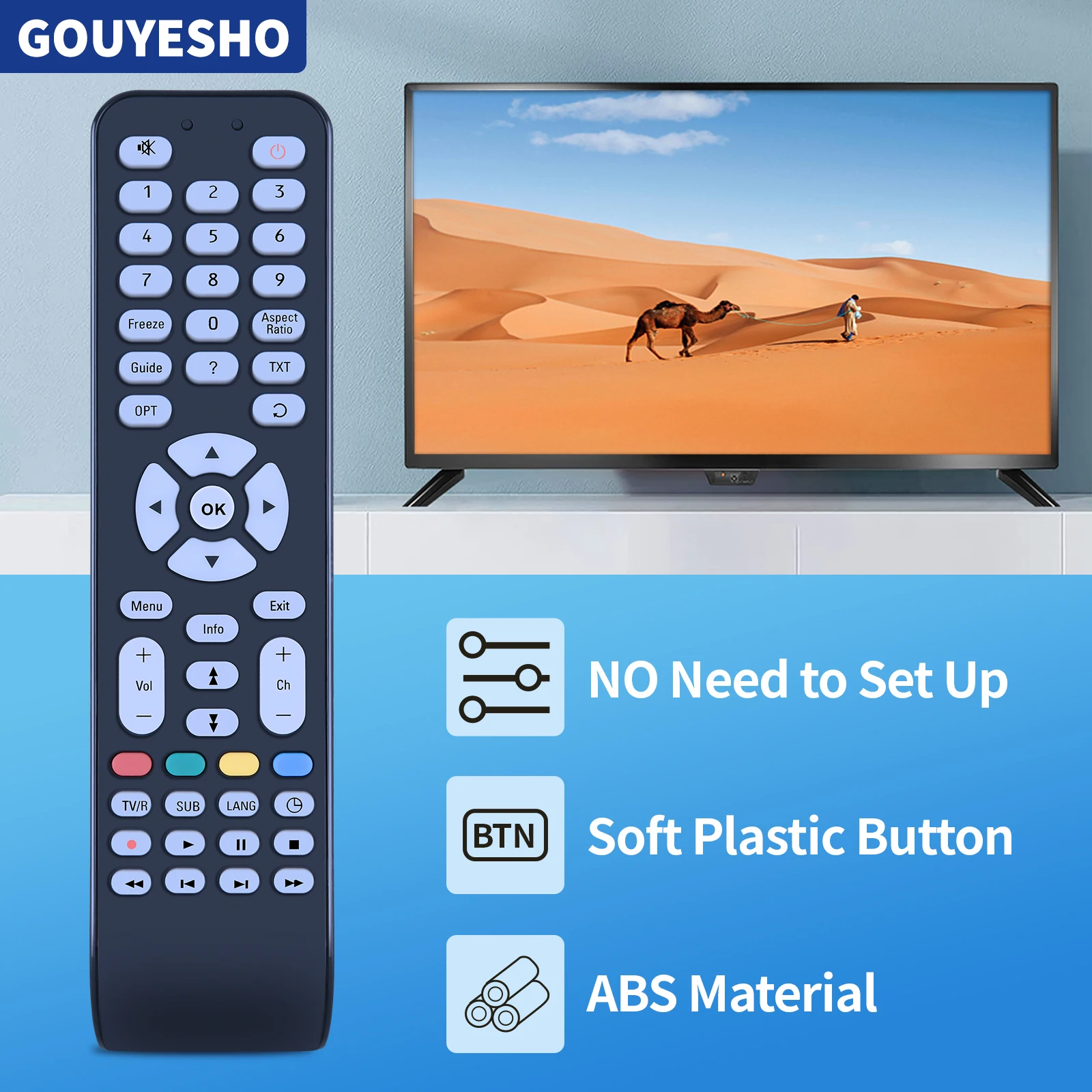 Nuevo RC 1994945 /01 Control remoto de repuesto para TV-TECH - imagen 3