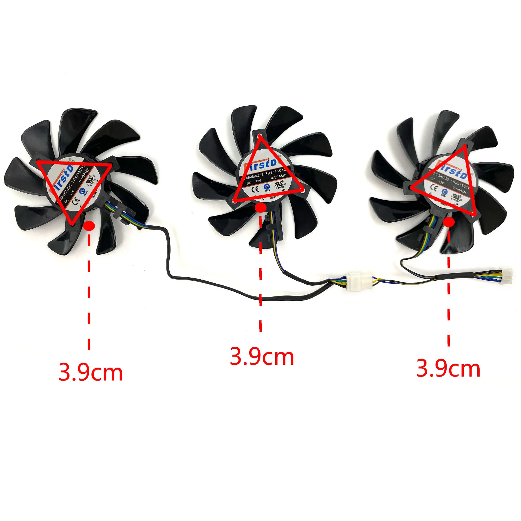 Ventilador de repuesto para tarjeta gráfica POWERCOLOR Radeon RX5700 5700XT Red Devil, nuevo - imagen 3