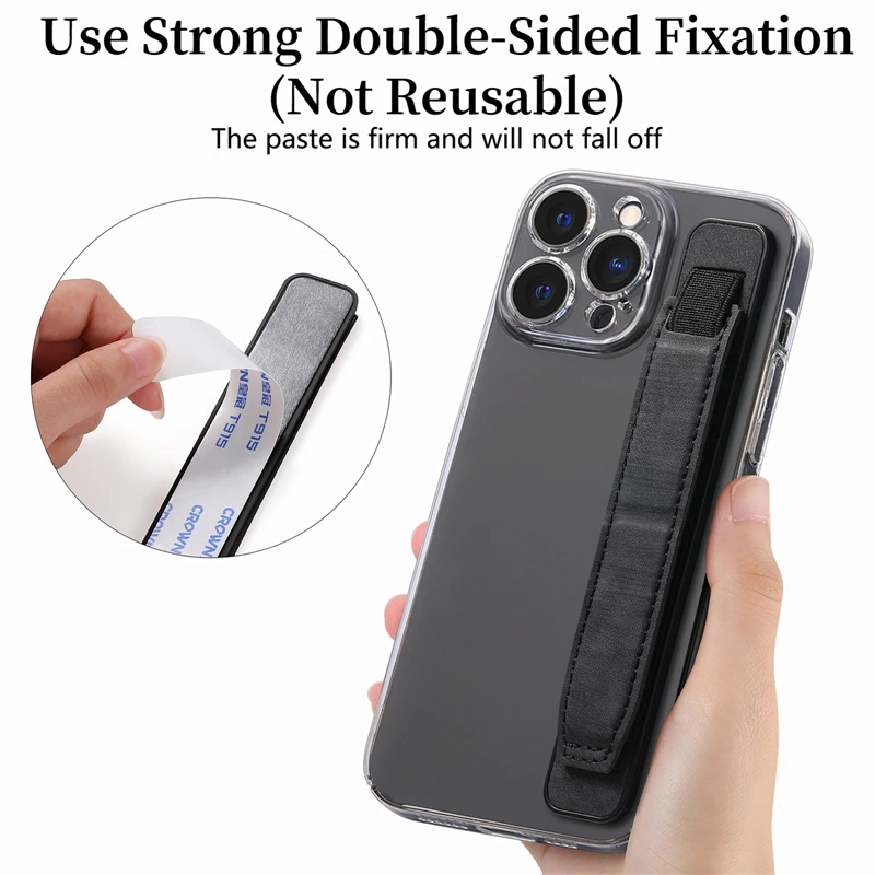 Soporte para muñeca de mano, anillo para dedo, agarre, soporte para teléfono móvil para IPhone, Samsung, Xiaomi, soporte de empuje y tracción - imagen 3