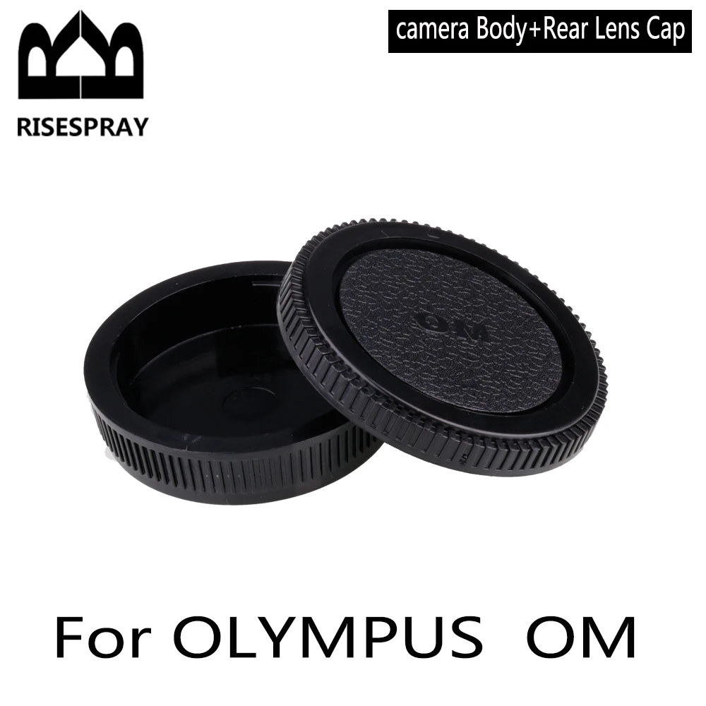 Tapa del cuerpo de la lente trasera Cubierta de la cámara Protección de montaje antipolvo Plástico Negro para OLYMPUS OM