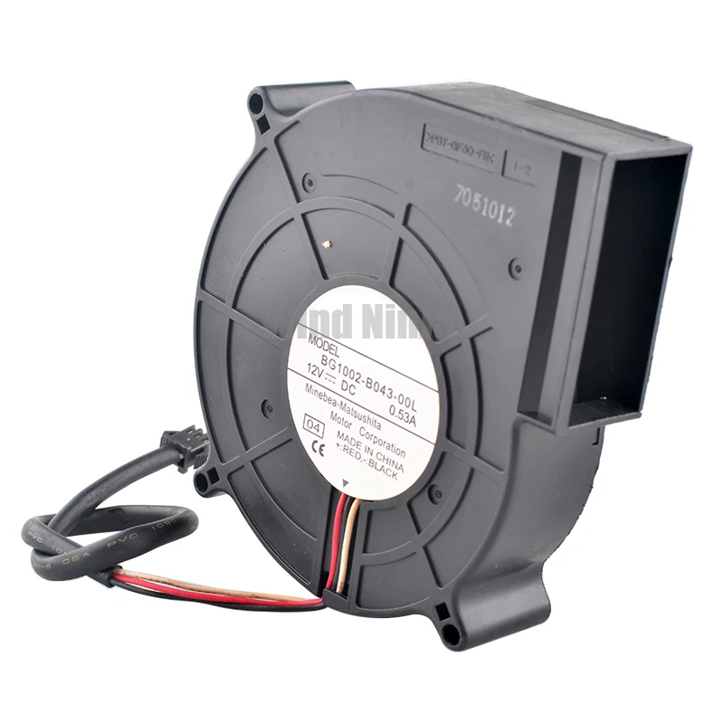 BG1002-B043-00L DC12V 0.53A Ventilador de refrigeración de turbina con doble rodamiento de bolas de 3 pines para impresora - Computadora y suministros de oficina - imagen 4