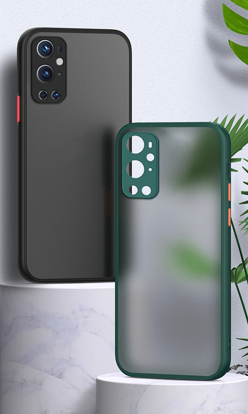 Funda trasera protectora para OnePlus 9 8 10 Pro, carcasa dura transparente mate a prueba de golpes para One Plus 9R 8T Nord CE 5G oneplus9 - imagen 2