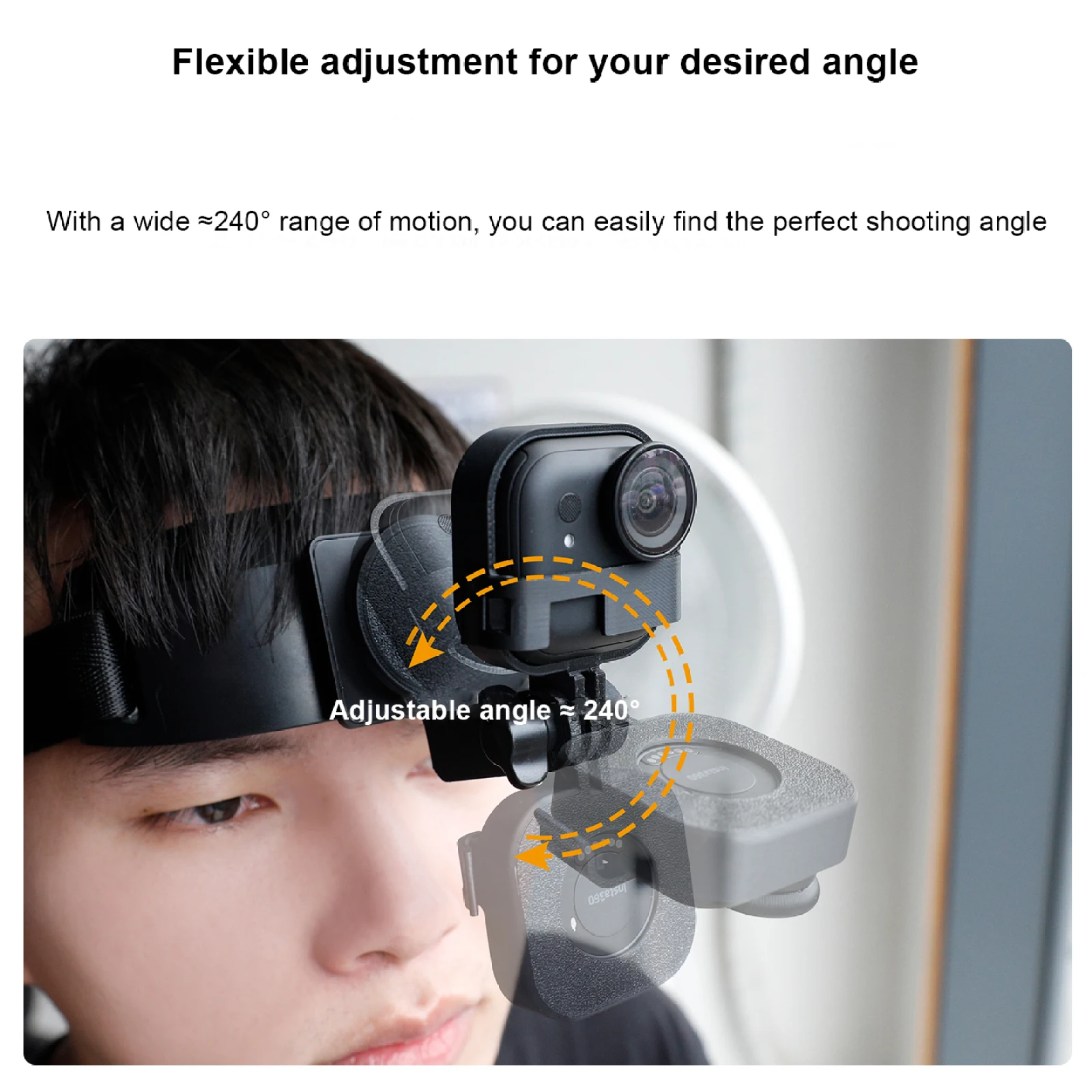 Diadema magnética de liberación rápida para cámara deportiva Insta360 Go Ultra, accesorios de primera vista