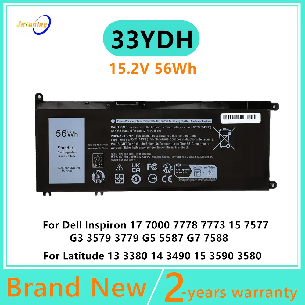 33YDH batería del ordenador portátil para Dell Inspiron 15 7577 7588 17 7000 7773 7778 7779 7786 G3 15 3579 (G3579) G7 15 7588(G7588)