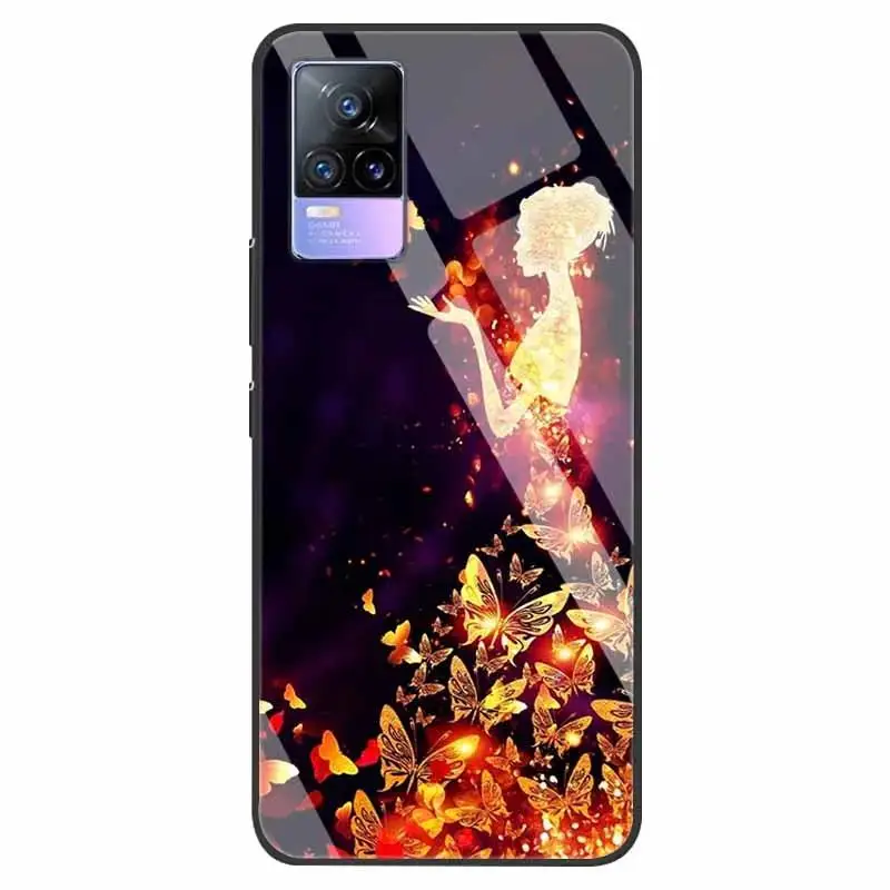 Funda de vidrio templado para Vivo V21 5G, carcasa dura de parachoques suave para Vivo X60 Pro, Funda de teléfono Global X60 5G 2021 - imagen 4