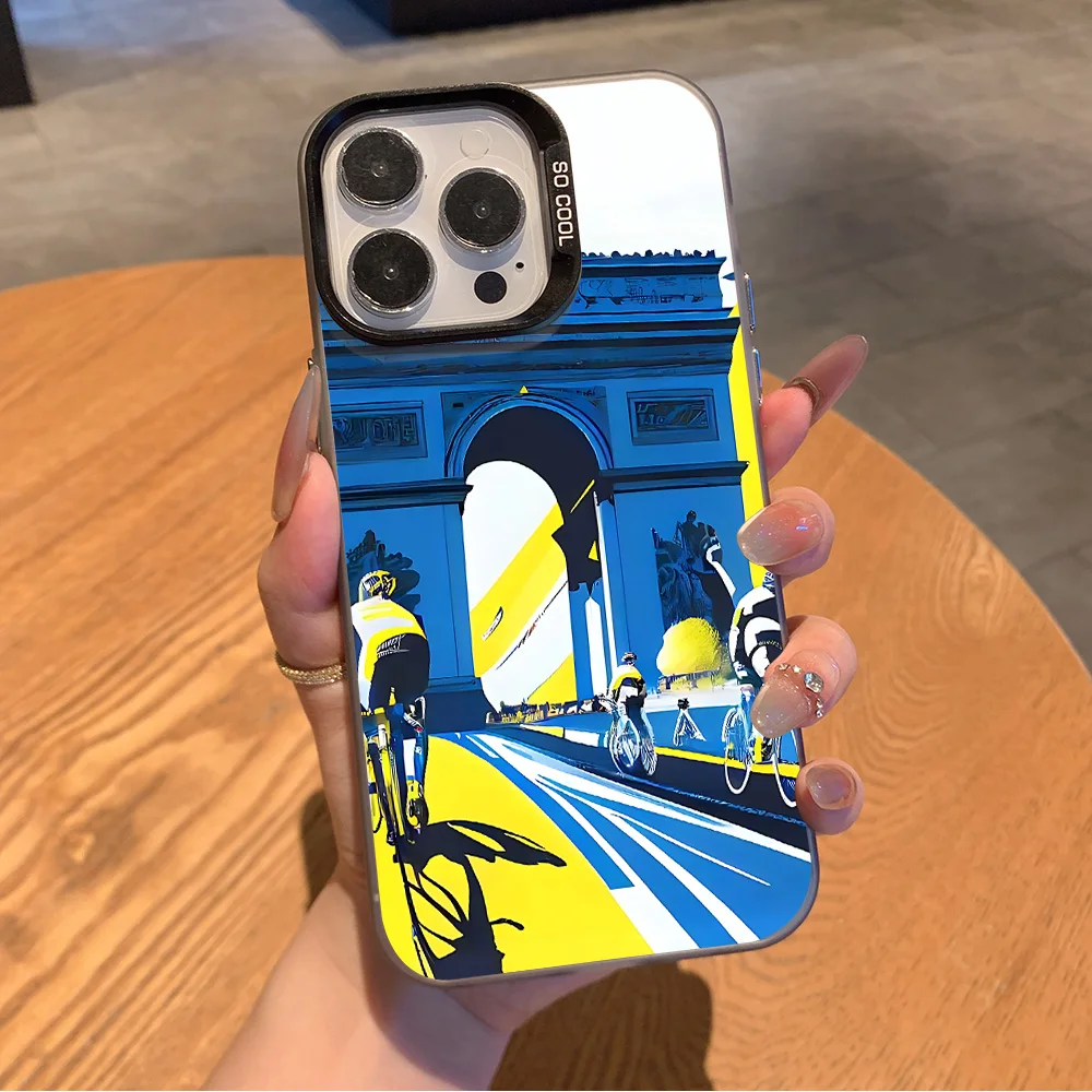 Funda De teléfono Tour De Francia para Samsung Galaxy S26 S25 S24 S23 S22 S21 S20 Note20 FE Ultra Edge Plus 4G 5G cubierta mate anticaída - imagen 4