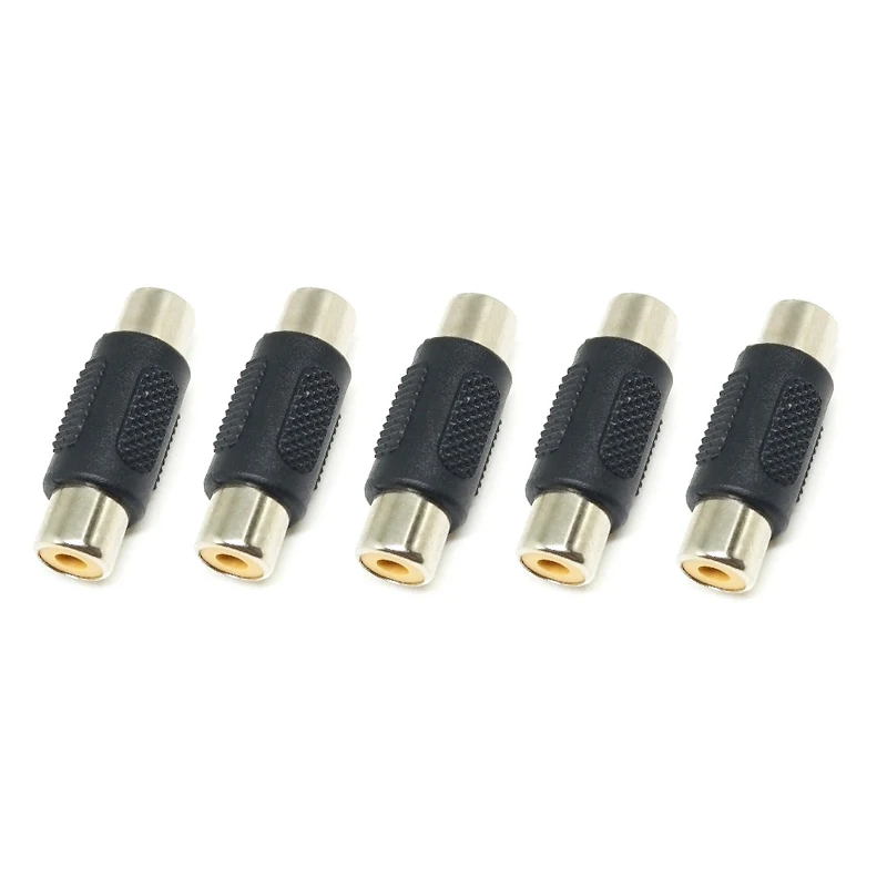 5 uds RCA hembra a RCA hembra Jack adaptador conector de Cable de Audio y vídeo F/F - imagen 2