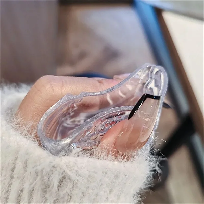 Funda de silicona con forma de corazón de amor y purpurina de lujo para IPhone 11, 12, 13, 14, 15, 18W-20W, funda protectora de carga transparente, funda de cargador - imagen 3