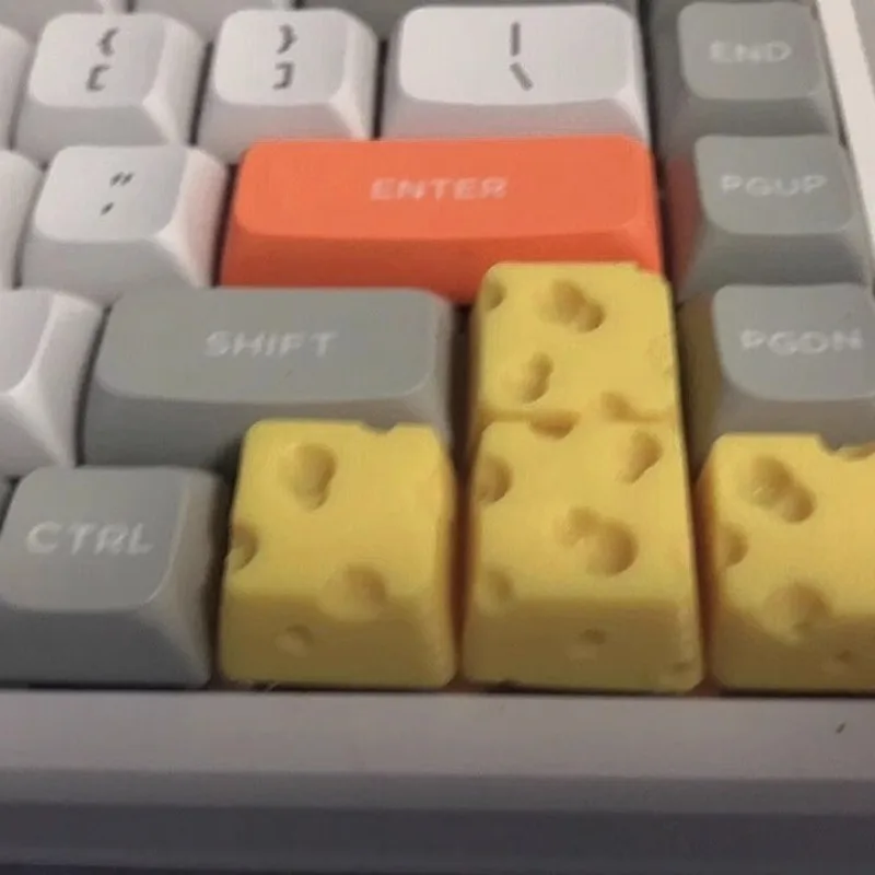 Teclas con temática de queso, teclado mecánico original con personalidad, eje transversal, personalización General, tapa de tecla con impresión 3D para regalo - imagen 5