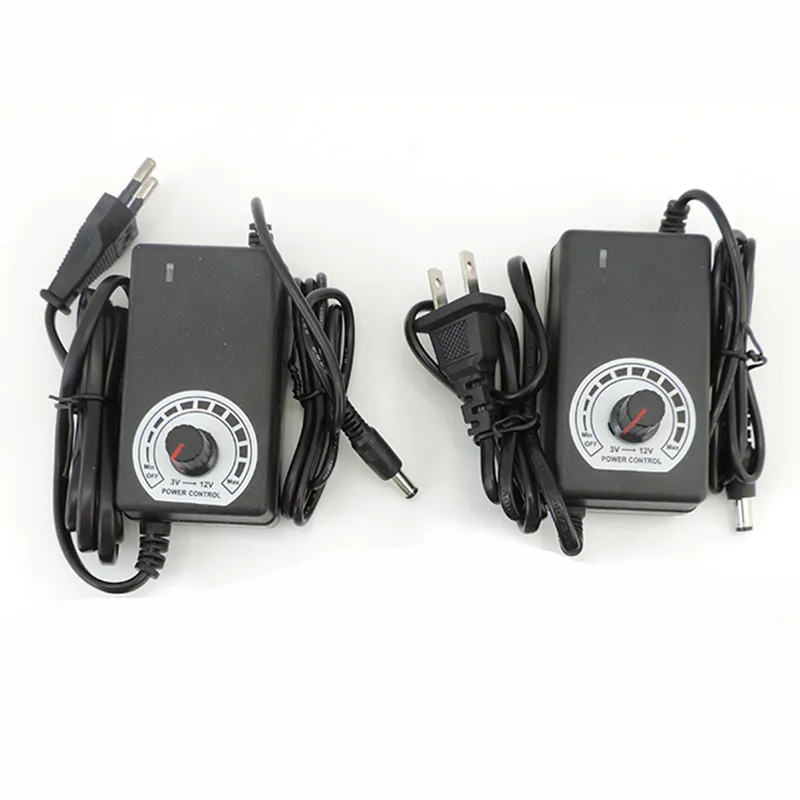 Adaptador Universal AC100-240V a DC 9-24V 1A transformador de fuente de alimentación ajustable cargador eléctrico CCTV tira de luz LED N6 - imagen 3