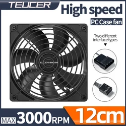 Ventilador PWM TEUCER 12cm 3000 RPM – Hidráulico PC