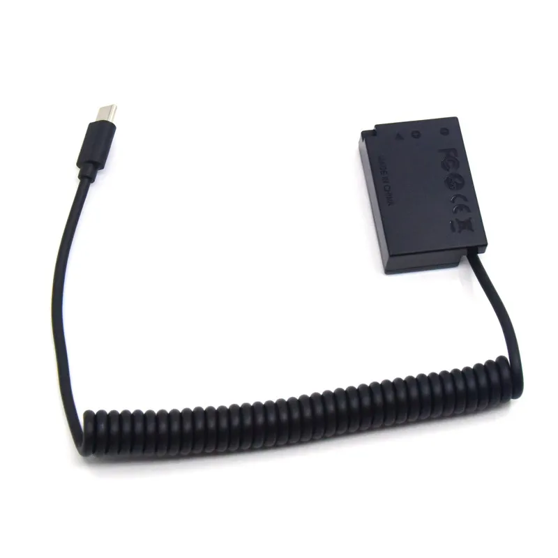 Acoplador de CC DR-E18 batería ficticia + LP-E17 USB tipo C, Cable adaptador de Banco de energía para Canon EOS RP 750D 760D 800D 850D 8000D - imagen 2