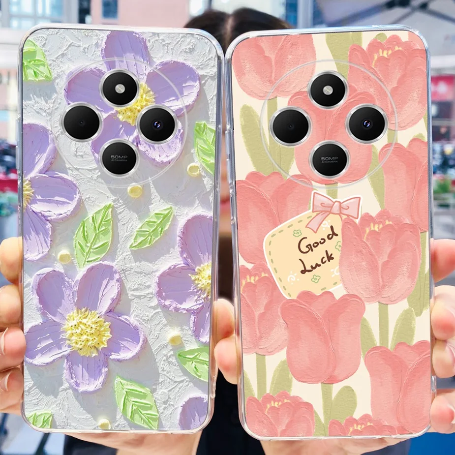 Para Xiaomi Redmi 14C funda elegante pintada 6,88 ''carcasa de silicona suave para Xiaomi Poco C75 C 75 PocoC75 Redmi14C fundas de teléfono - imagen 4