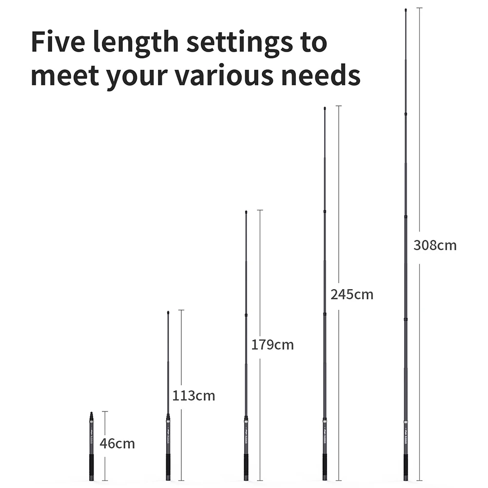 Palo de Selfie Invisible de fibra de carbono 3M, poste de extensión, mango tipo bala, trípode para cámara GoPro Insta360 X5 X4 Ace Pro 2 DJI Osmo360 - imagen 4