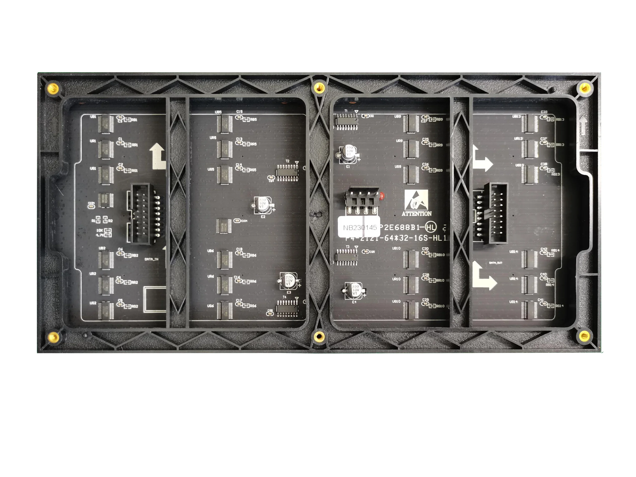 Módulo de pantalla LED Muen P4 Indoor 1 / 16Scan 256x128mm 64 x 32 puntos Módulo LED para pantalla LED 2121 lámpara leds de alta calidad - imagen 3