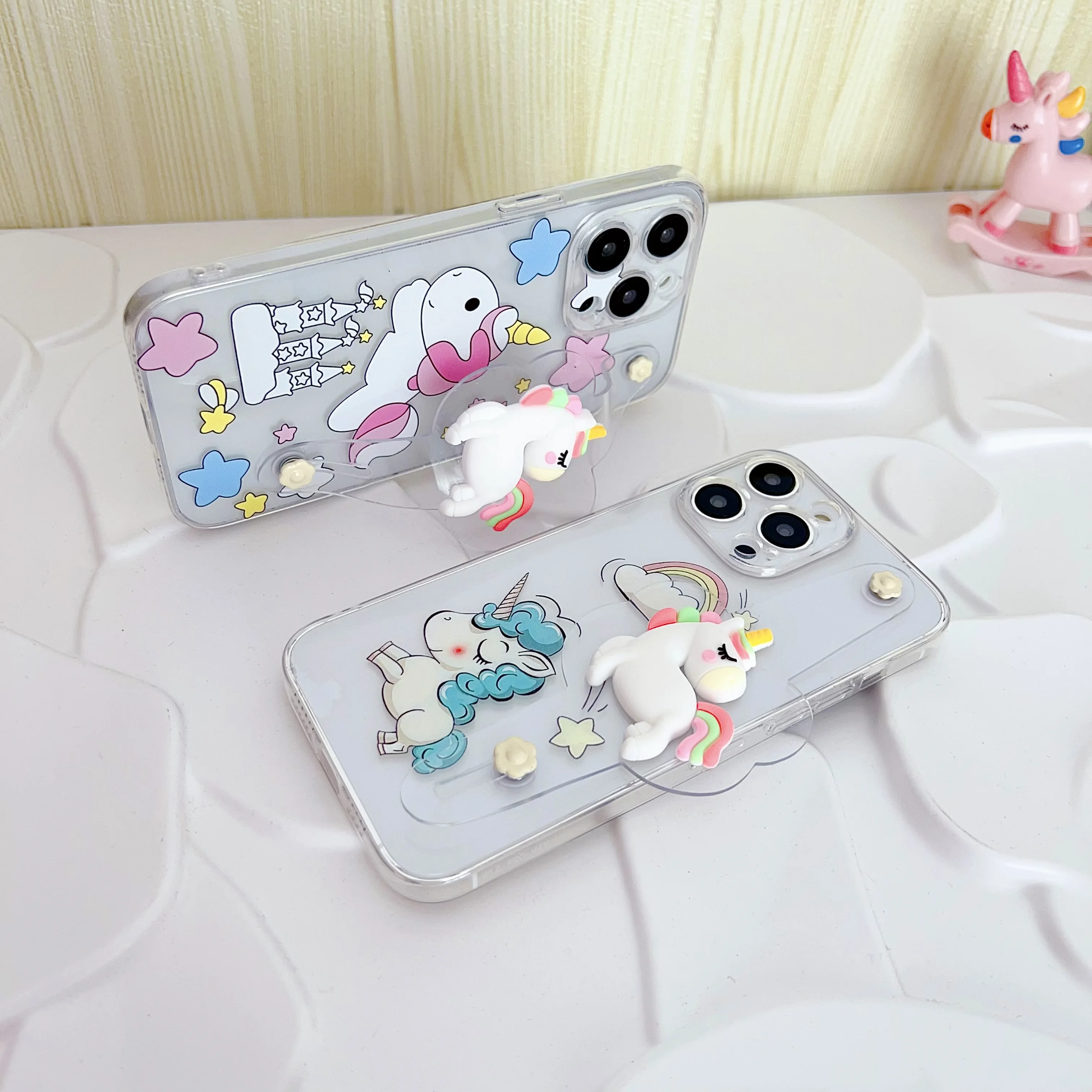 Para Samsung Galaxy A07 A17 A57 A37 A06 A16 A26 A56 A04E A05 A15 A05s A25 A35 A55 Castillo Unicornio funda correa de muñeca - imagen 4