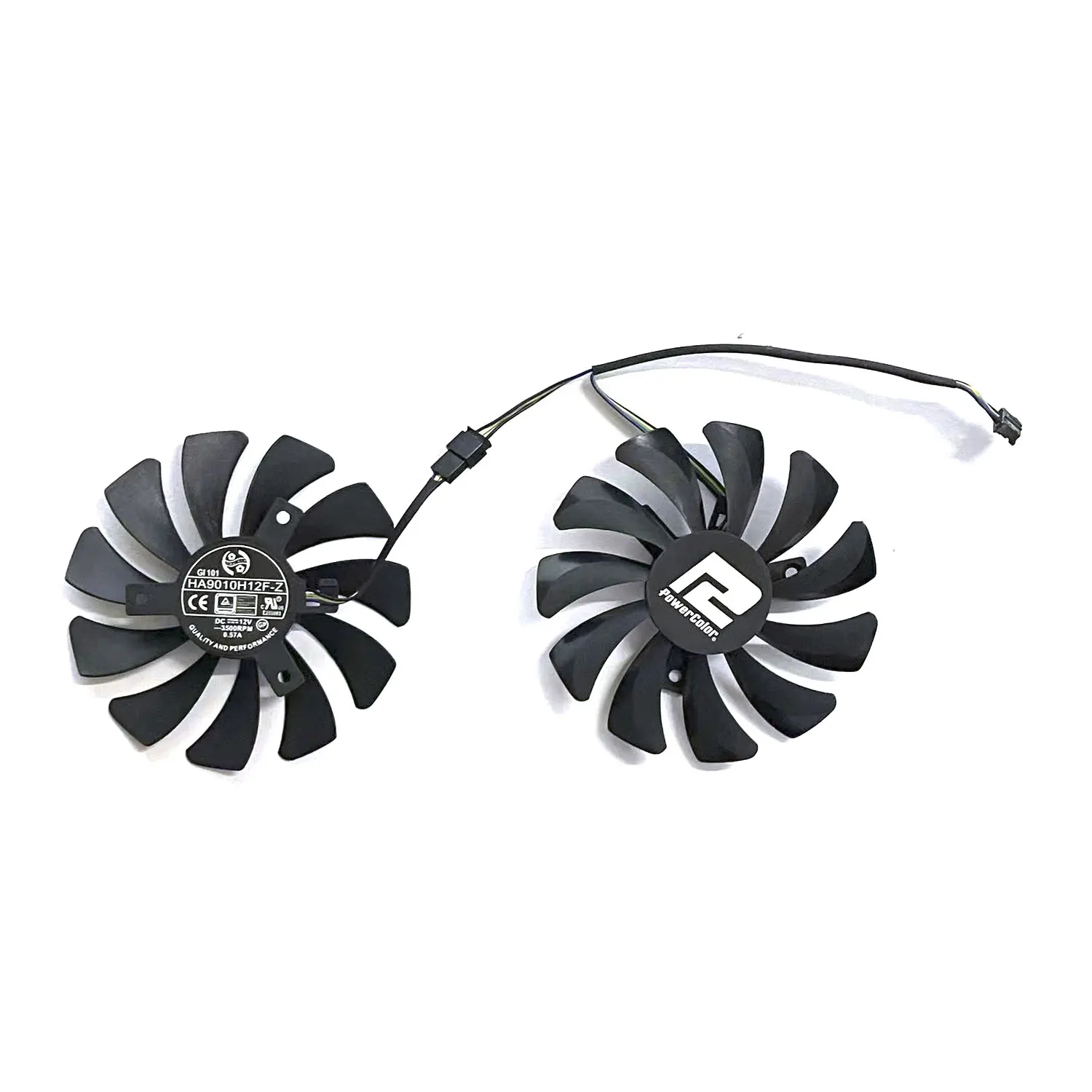 Tarjeta gráfica versi de competición de caza, 85MM, 4 pines, adecuada para POWERCOLOR RX 5700 XT 6500XT 6600 6600XT 5700XT 6700XT