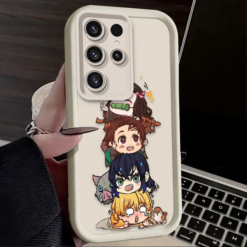 Anime Cute Demon Slayer Case For Samsung Galaxy S24 S23 S25 Ultra S22 S21 Plus FE A56 A36 A26 A16 A06 A15 A25 A35 A55 5G Cover - imagen 4