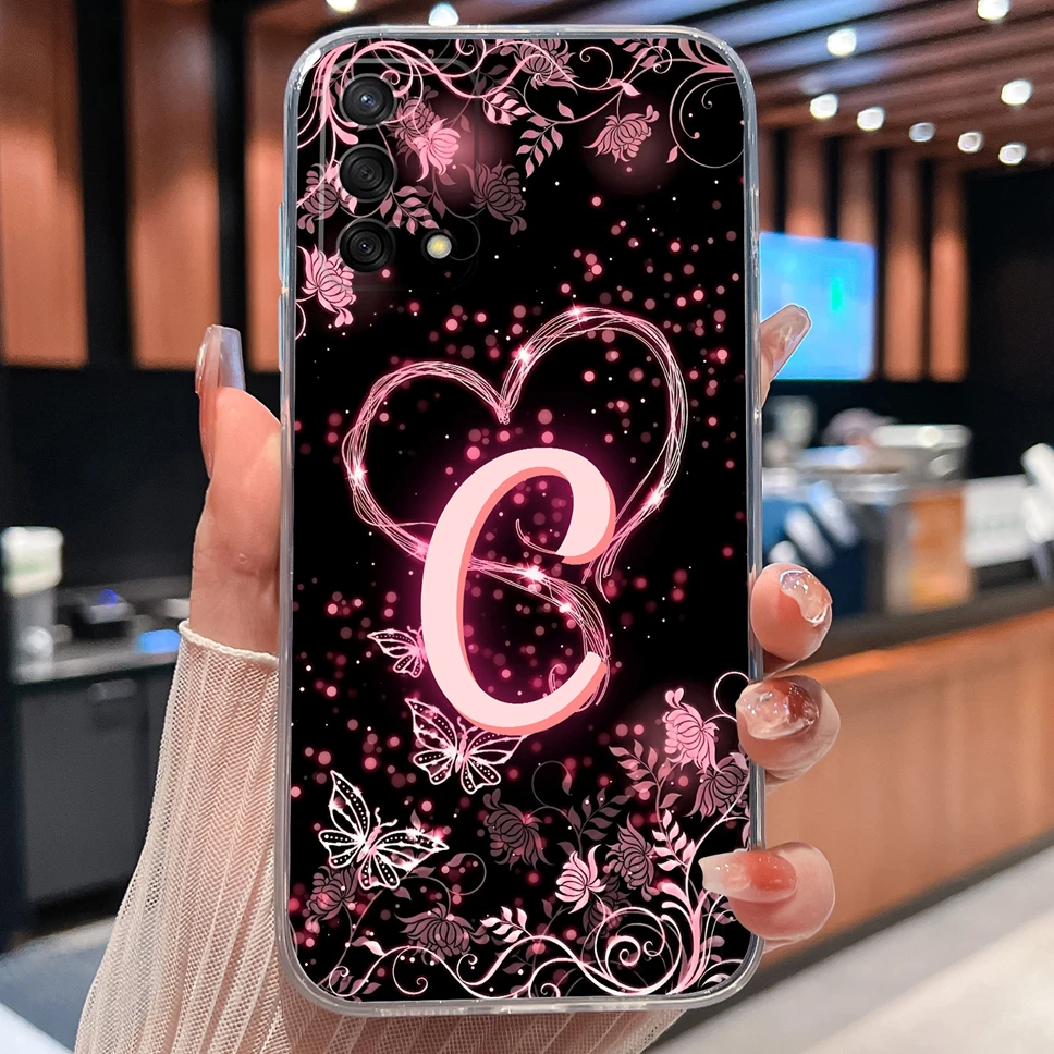 Para Oppo A74 4G 5G Funda de teléfono amor corazón letras suave delgada TPU transparente silicona ligera parachoques para Oppo A 74 Funda Shell - imagen 5