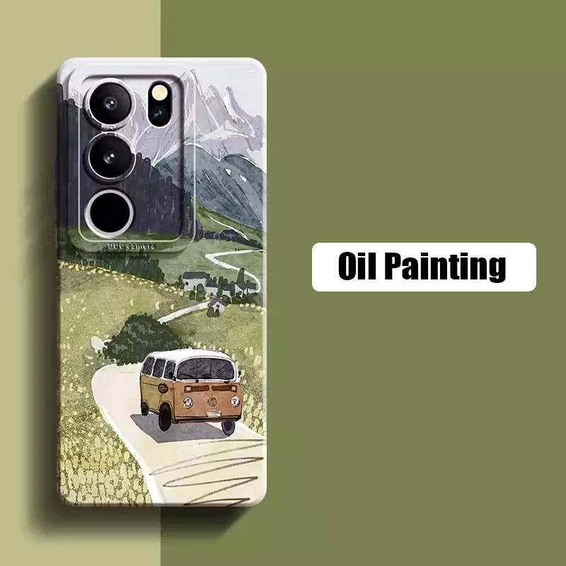 Funda con pintura al óleo de Van-Gogh para Samsung Galaxy S24 S23 Ultra S22 Plus S21FE A16 A15 A35 A55 A14 A34 A54 A53 A52 A33 A32 A13