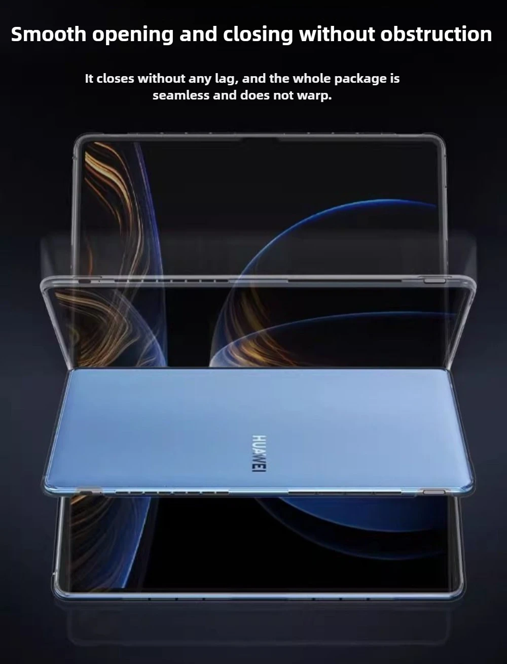 Funda esmerilada para portátil Huawei Matebook, funda plegable con lanzamiento de 2025, carcasa protectora de cuerpo completo transparente de plástico ABS ultrafina - imagen 5