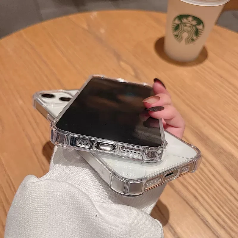 Fundas magnéticas transparentes de lujo para iPhone, fundas de carga inalámbrica Magsafe para iPhone 16, 14, 13, 12, 11, 15 Pro Max, accesorios de cubierta a prueba de golpes - imagen 4