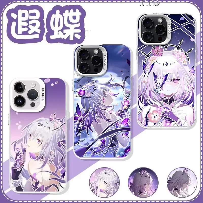 Honkai Star Rail Castorice mariposa funda para Xiaomi Poco X7 PRO 5G X6 X5 M6 F6 F5 F3GT X3 14T PRO 14T 13T cubierta mate IMD Shoc