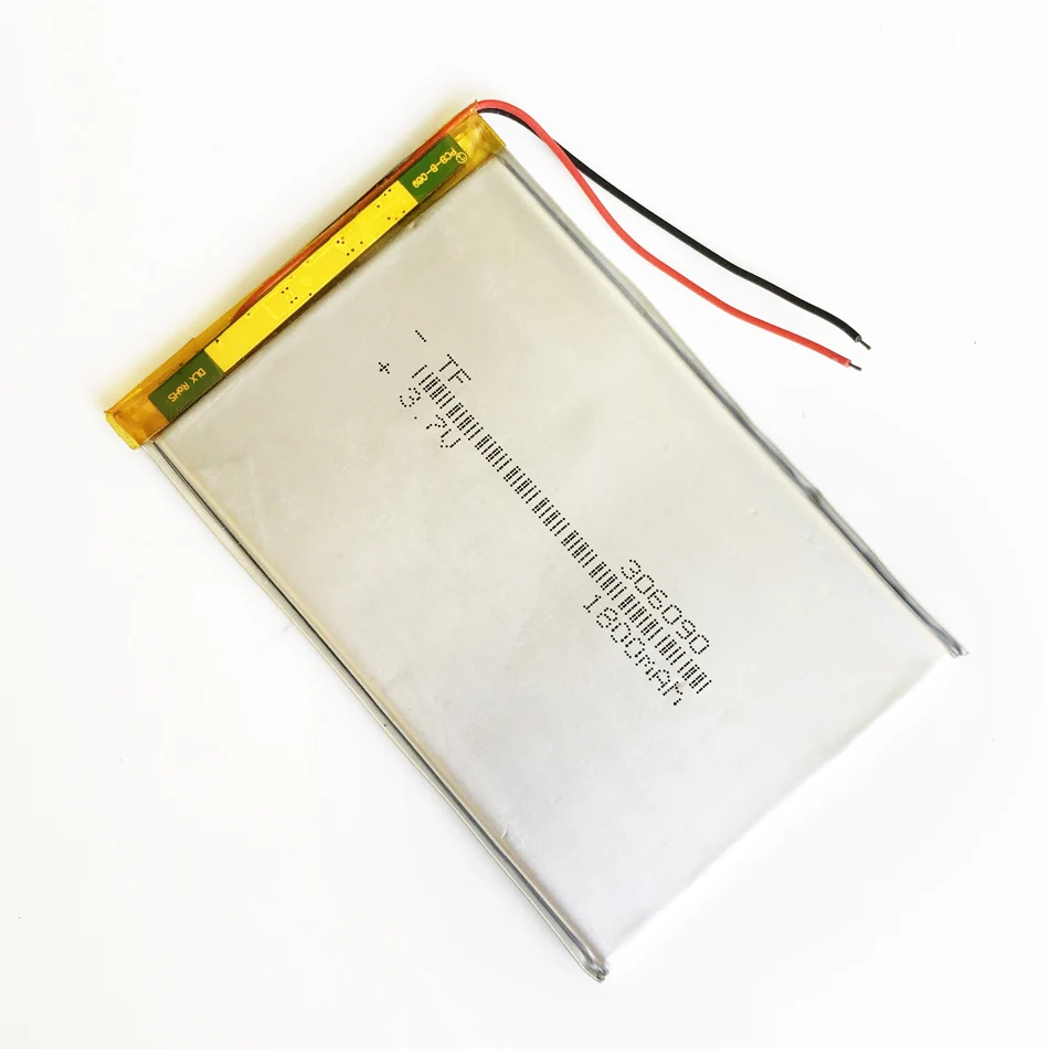 Batería recargable Lipo de polímero de litio, 3,7 V, 1800mAh, para libros electrónicos, Banco de energía de 7 pulgadas, tableta, PC, portátil, Bluetooth 306090 - imagen 3