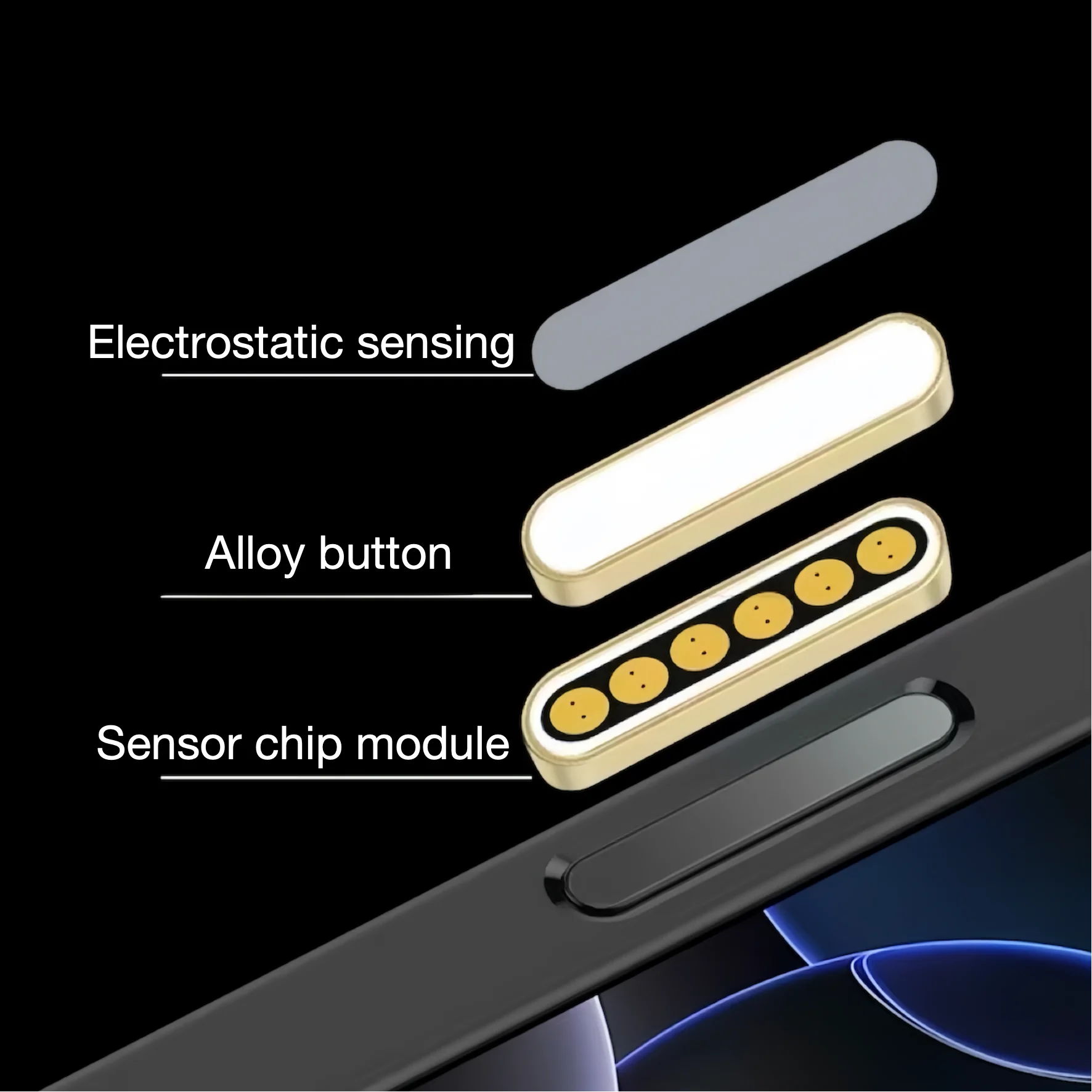 Para Apple iPhone 16 Pro Max Plus cámara acceso directo protección de llave pegatina protectora de aleación, sensible al tacto, película protectora - imagen 3