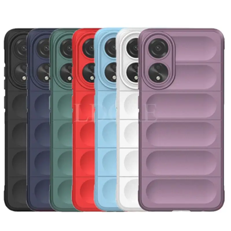 Funda de silicona para OPPO A78, cubierta a prueba de golpes, goma anticaída, Protector de teléfono, 4G