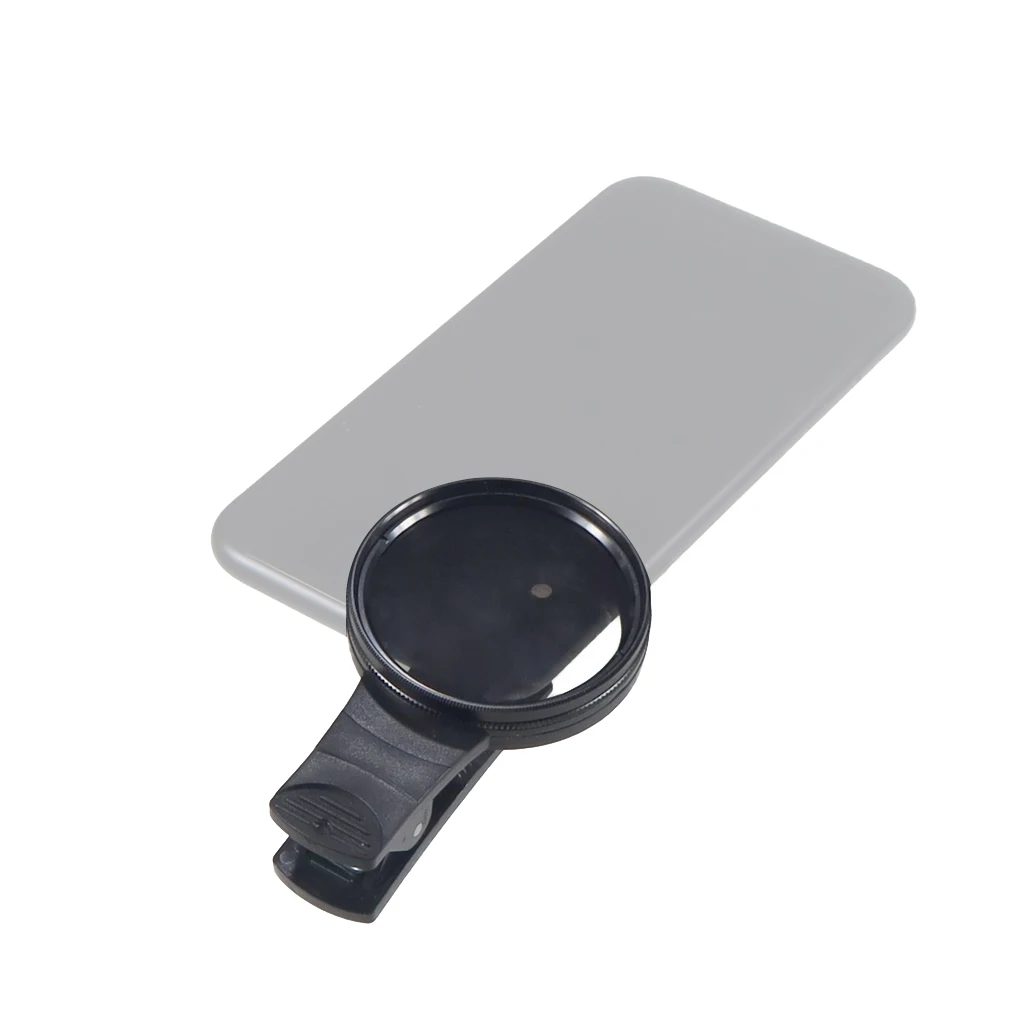 Universal 52MM Circular portátil polarizador lente de cámara Clip CPL Kit de filtro UV para iPhone teléfono móvil Smartphone lente Clip montaje - imagen 5