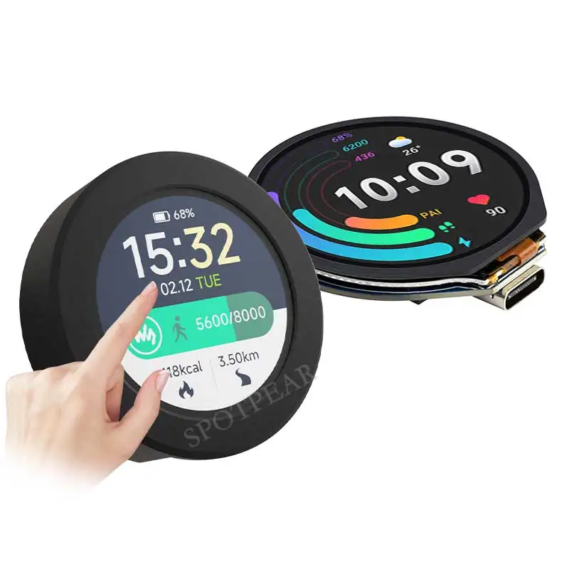 Raspberry Pi Pico 2 RP2350 Placa de desarrollo LCD redonda de 1,28 pulgadas Pantalla de visualización 240x240 QMI8658 de 6 ejes - imagen 4