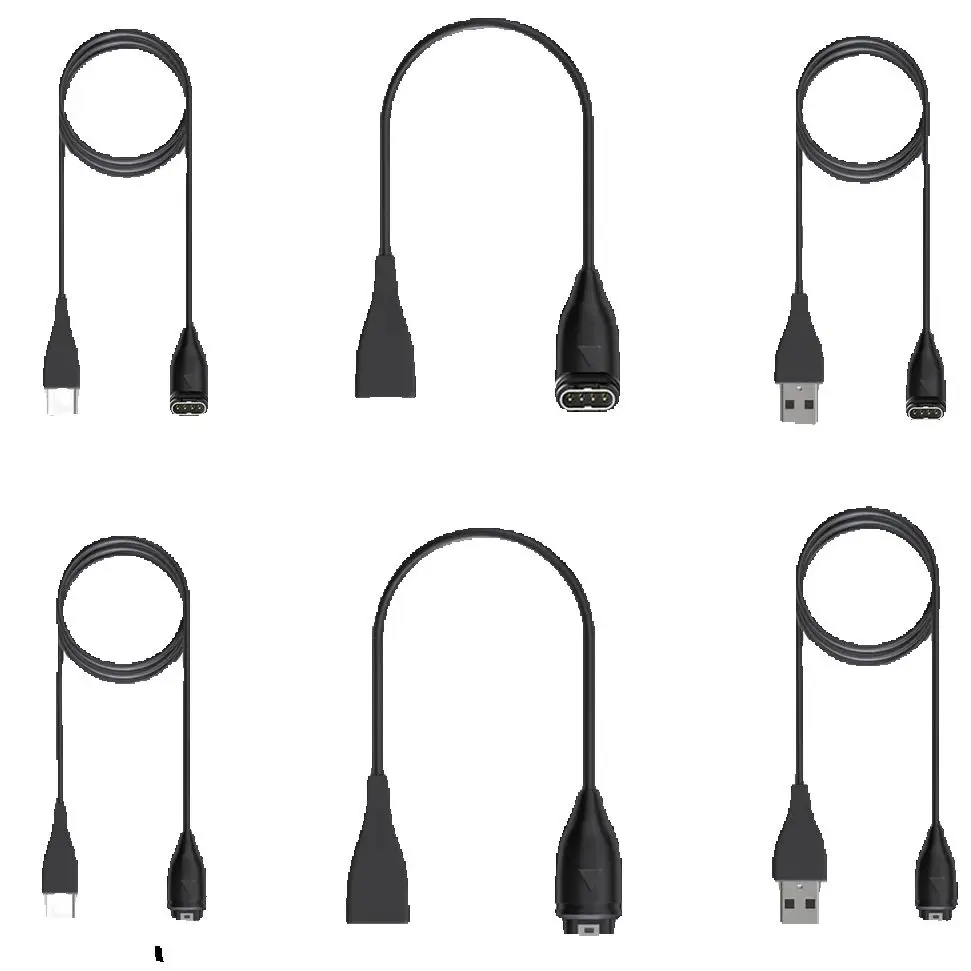 Cable de carga para Garmin Vivoactive 3 cargador 4s 935 USB C Dock 945 245 Fenix 5S 5 5X Plus 6 6S 6X Pro 7S 7X funda con enchufe - imagen 2