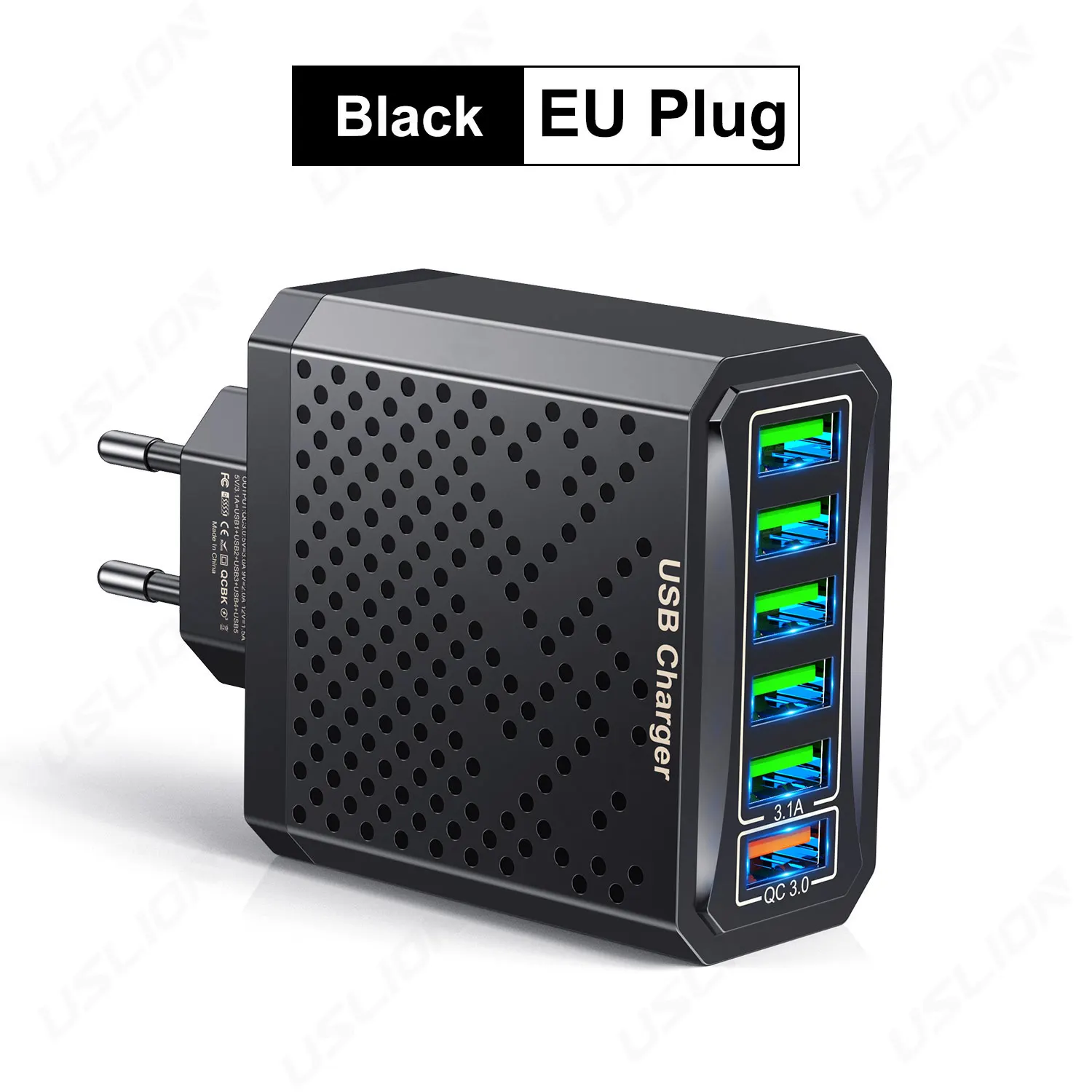 EU Plug Black