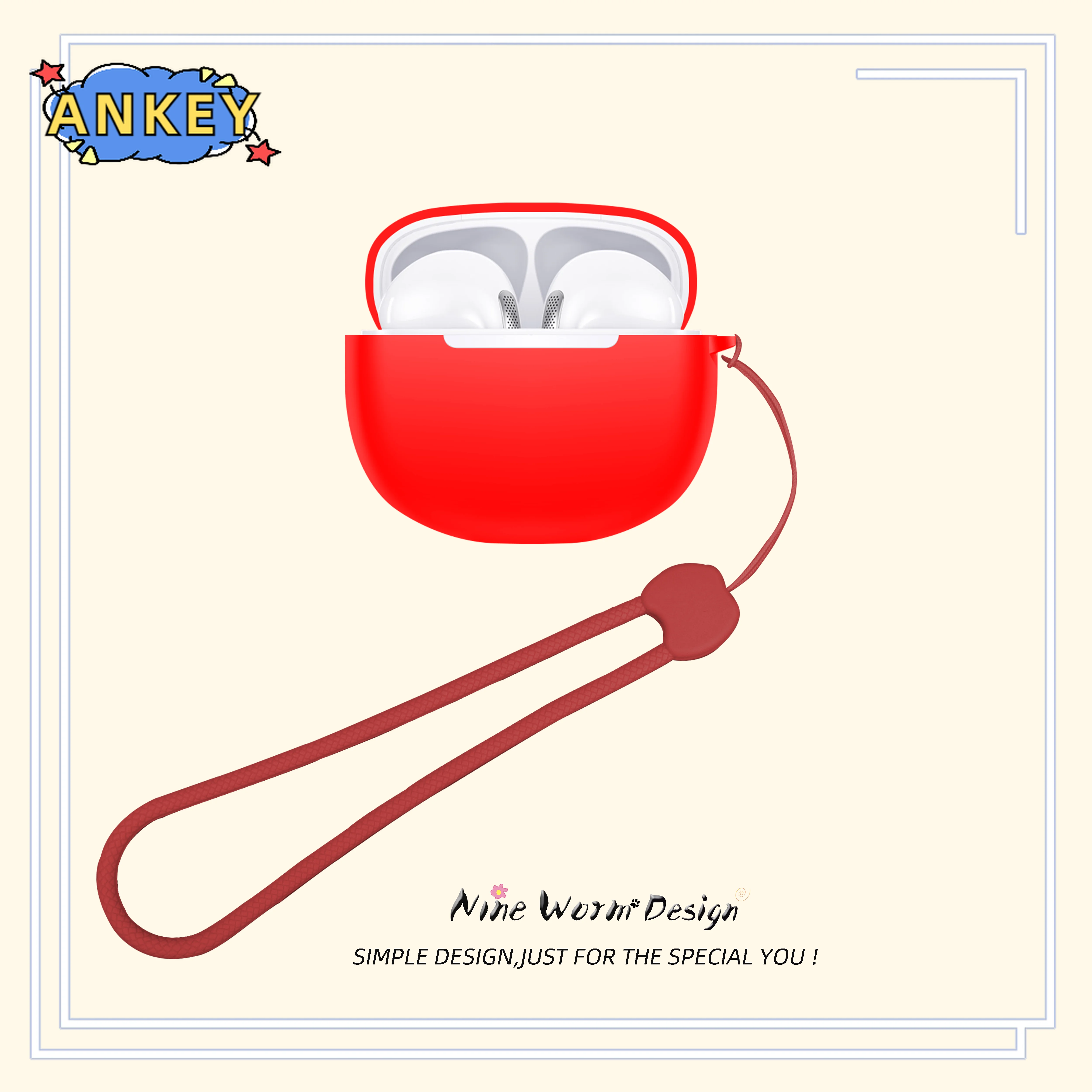 Para QCY MeloBuds N70 funda AilyPods funda protectora para auriculares anticaída de silicona suave auriculares inalámbricos Bluetooth transporte - imagen 2