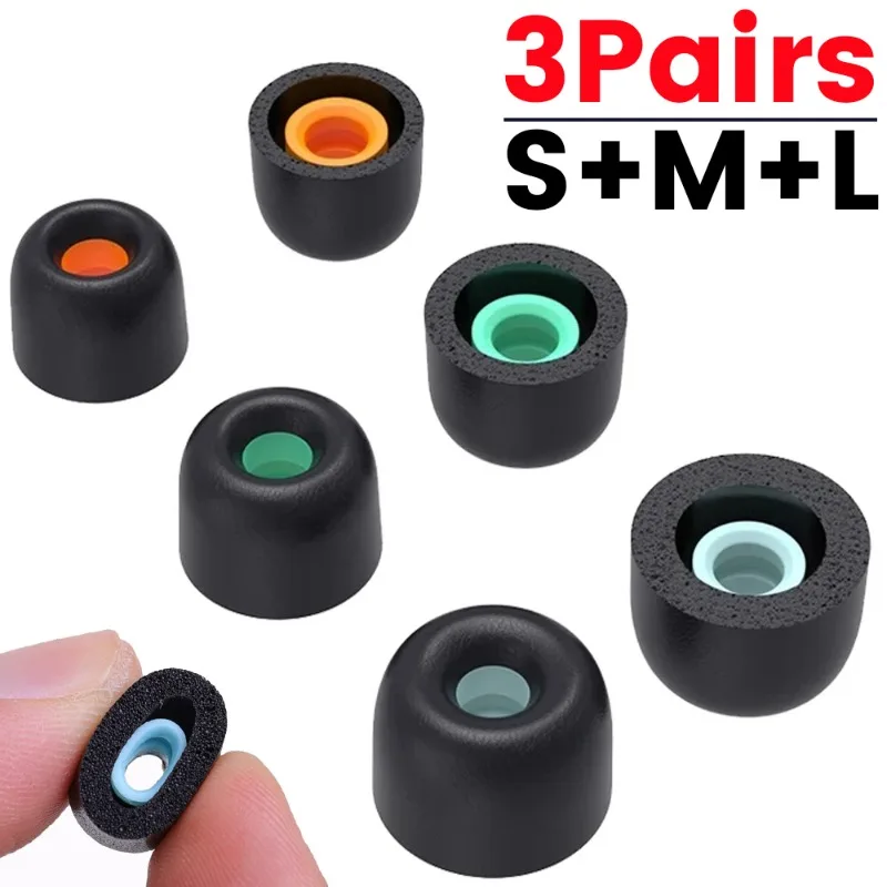 Almohadillas de espuma viscoelástica para WF-1000XM4 Sony, tapones de repuesto para los oídos, tamaño S/M/L, 3 espumas, accesorios para auriculares