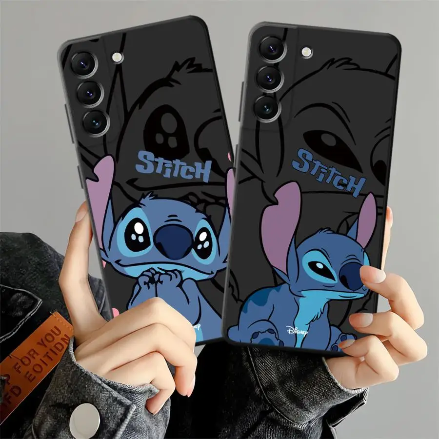 Funda para Honor 8X Magic5Lite X7 70 X5b 200 400 Lite X8 X9a X6 90 funda de teléfono suave negra dibujos animados Disney Stitch