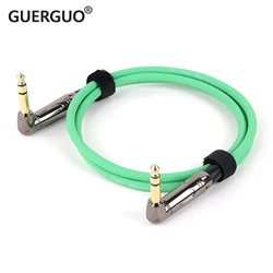 Cable TRS para guitarra y amplificador, ángulo recto conector macho