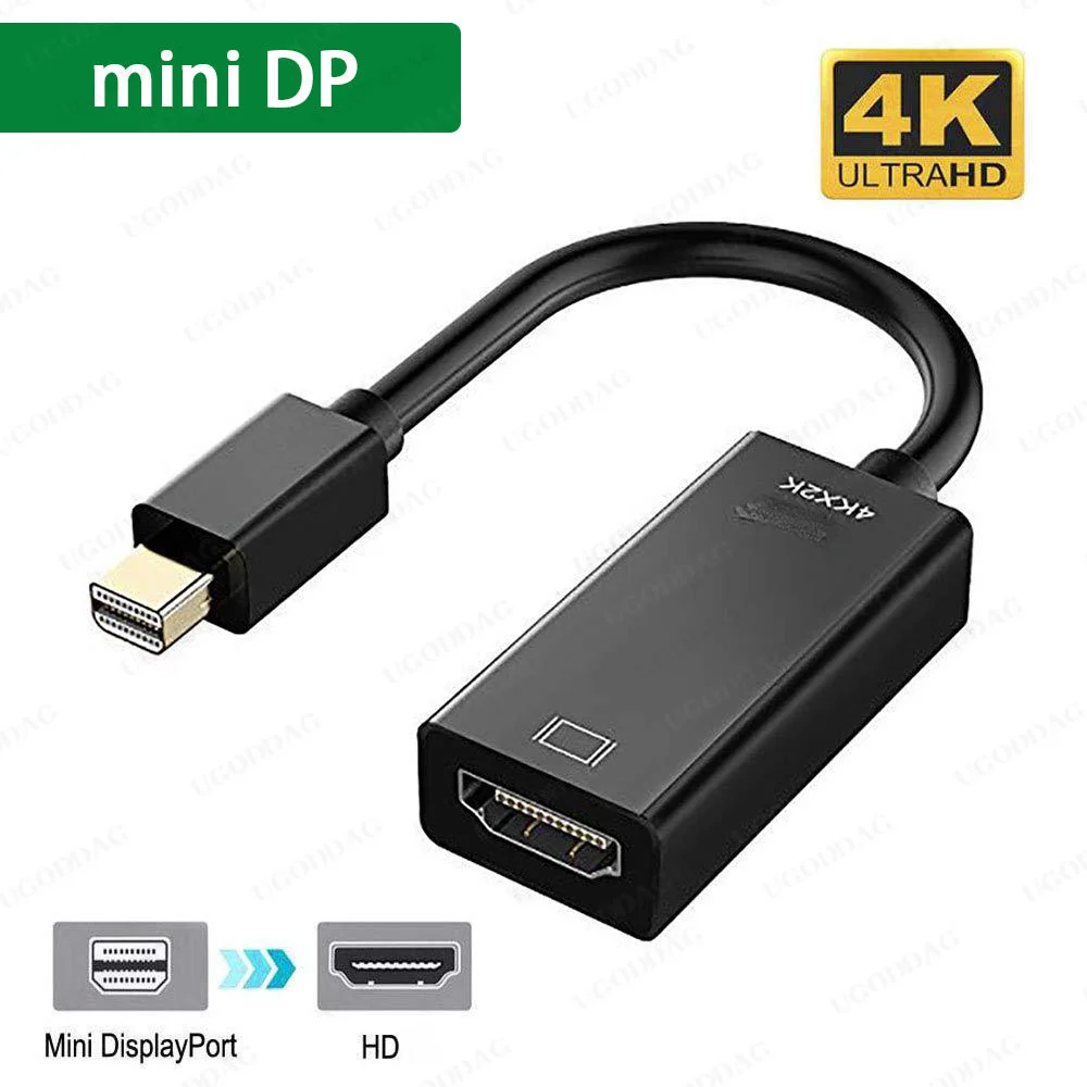 MINIDP HDTV 4K black