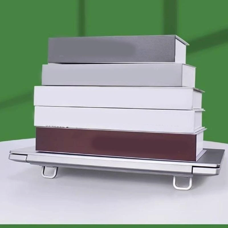 Ajuste aluminio D7YC Soporte cuaderno aluminio para computadoras portátiles ahorro espacio para guardar - imagen 3