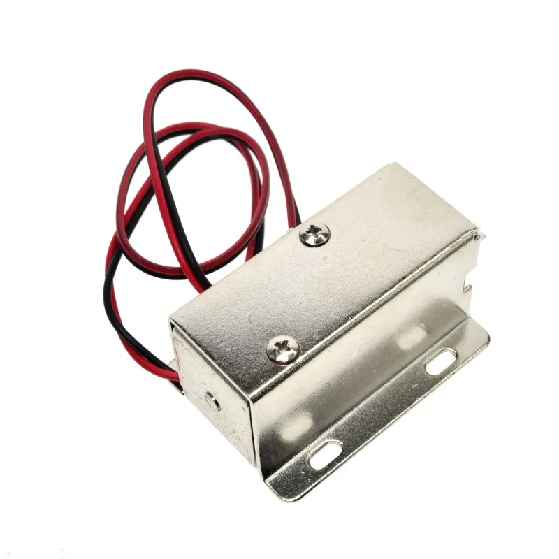 Lengüeta de bloqueo solenoide eléctrico, montaje hacia arriba para puerta, cajón de armario, CC de 12V - imagen 4