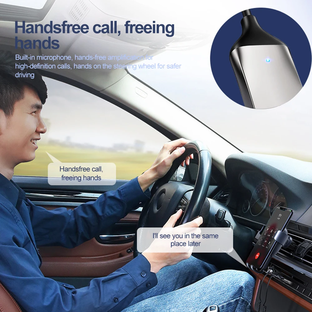 Adaptador auxiliar Bluetooth para coche, Cable Dongle para tableta de coche, receptor Bluetooth 5,0 USB a conector de 3,5mm, altavoz, transmisor de Audio y música - imagen 4