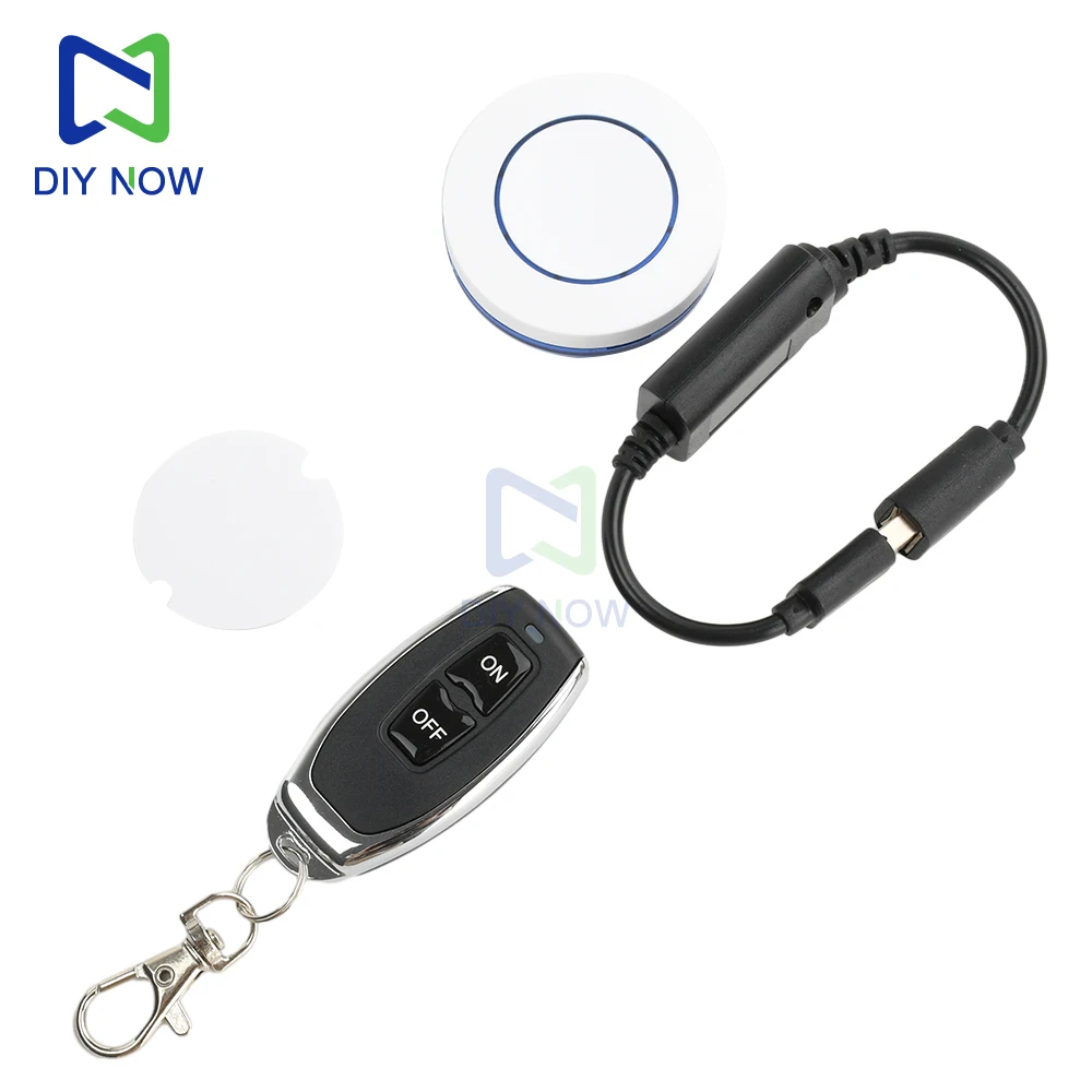 Receptor DC 5V USB macho hembra Micro 433Mhz interruptor de Control remoto inalámbrico RF adecuado para Control inalámbrico doméstico DC 3,7-12V - imagen 3