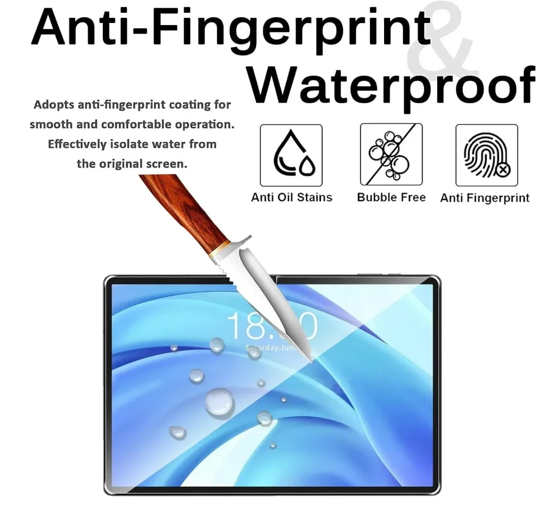 Protector de vidrio templado para Teclast T65Max T60 T50HD P50 T50 Pro Plus Max, Protector de pantalla de vidrio resistente a los arañazos HD transparente, 2 uds. - imagen 2