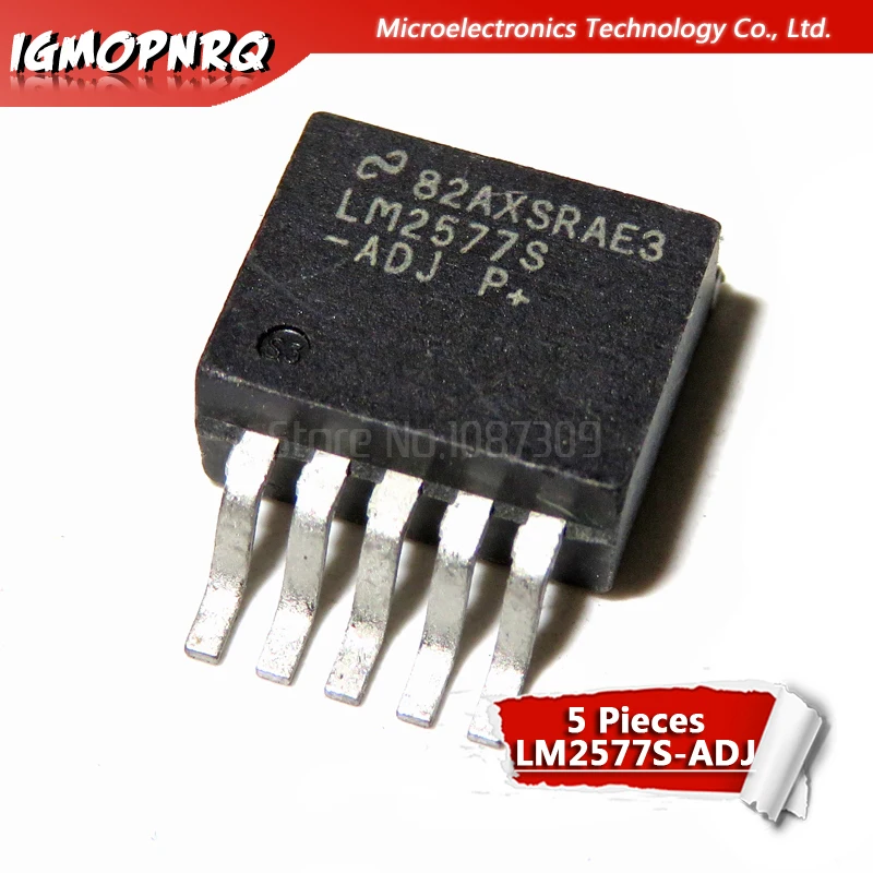 Piezas de 5 LM2577S-ADJ, LM2577S, DIYGBA, LM2577-ADJ, LM2577, TO263, TO-263
