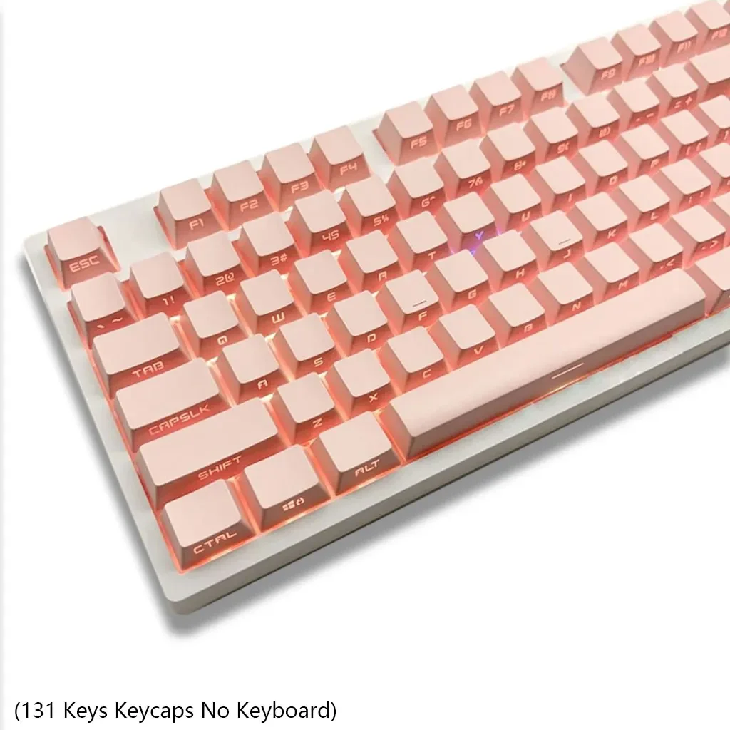 Teclas de letras laterales de 131 teclas OEM altura PBT sublimación térmica DIY para 61 87 98 104 108 teclas Teclado mecánico de jugador - imagen 2